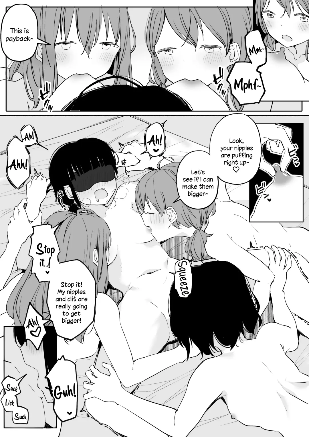 [Maguro Shining] Yuri Zuki Joshi ga Nandemoari no Ousama Game Yatta Kekka... Fhentai - Page 63