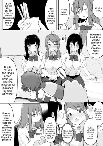 [Maguro Shining] Yuri Zuki Joshi ga Nandemoari no Ousama Game Yatta Kekka... Fhentai - Page 9