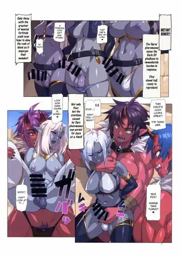[Mikoyan] Ogre tai Dark Elf Ogre Hanshoku Dai Sakusen | Ogre Vs Dark Elf - Ogre Mating Season Fhentai - Page 4