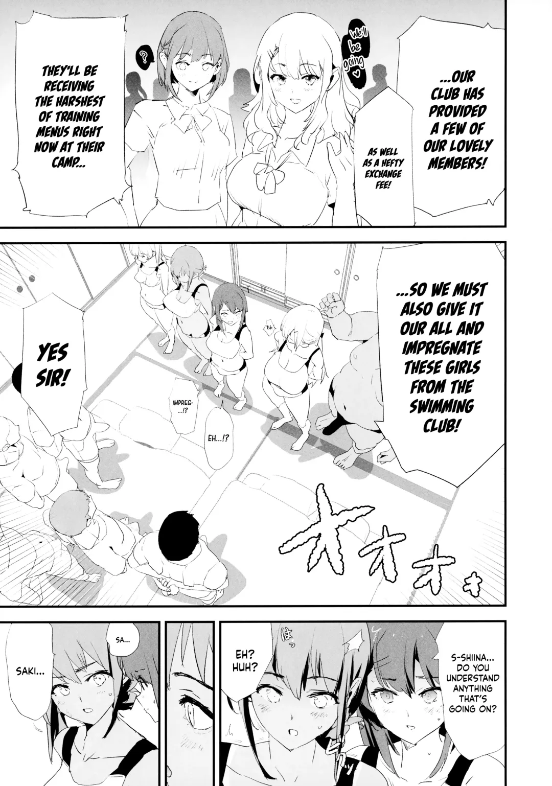 [Dokurosan] Watashi-tachi no Onaho Koukan Gasshuku Ichinichime! | Our exchange cocksleeve camp! First day! + Omake Paper (decensored) Fhentai - Page 4