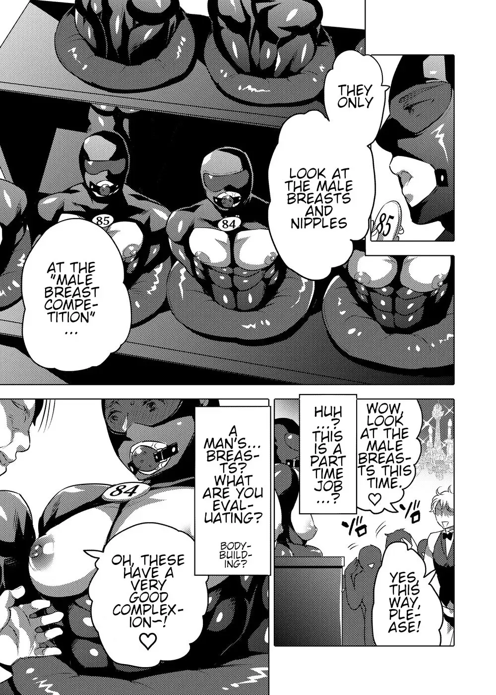 [Inochi Wazuka] Ochichi Hinpyoukai | Male Breast Competition Fhentai - Page 5