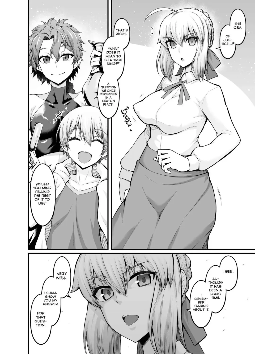 [Ankoman] Artoria (Saber), Seihai Mondou Futatabi | Saber Artoria, The Q&A of Judgement Begins! Fhentai.net - Page 2