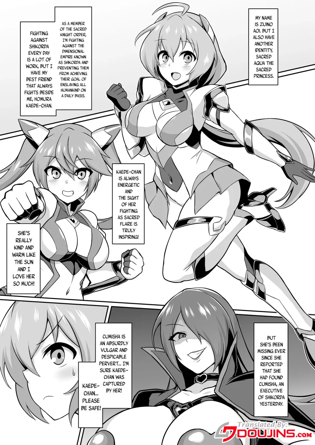 [Ikameshi] Seisou Kouki Sacred Aqua -Injoku Yuugi no Rensa- | Holy Princess Sacred Aqua -A Chain of Perverted Games- Fhentai - Page 2