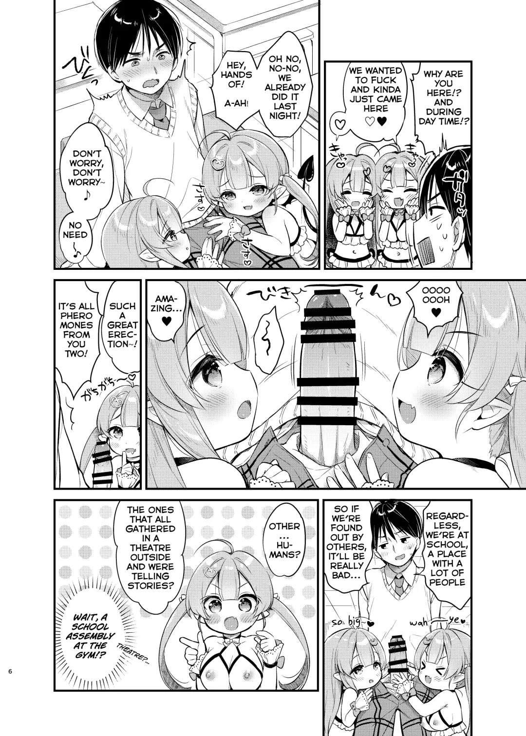 [Usashiro Mani] Totsugeki Futago Succubus-chan 2 | Attack of Succubus Twins 2 Fhentai - Page 6