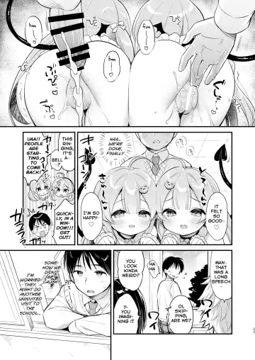 [Usashiro Mani] Totsugeki Futago Succubus-chan 2 | Attack of Succubus Twins 2 Fhentai - Page 23
