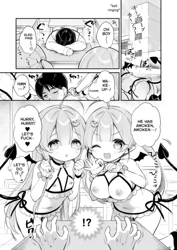 [Usashiro Mani] Totsugeki Futago Succubus-chan 2 | Attack of Succubus Twins 2 Fhentai - Page 5