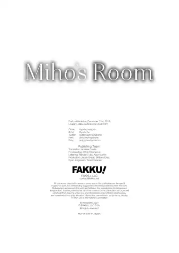 [Kyockcho] Miho's Room Fhentai - Page 27