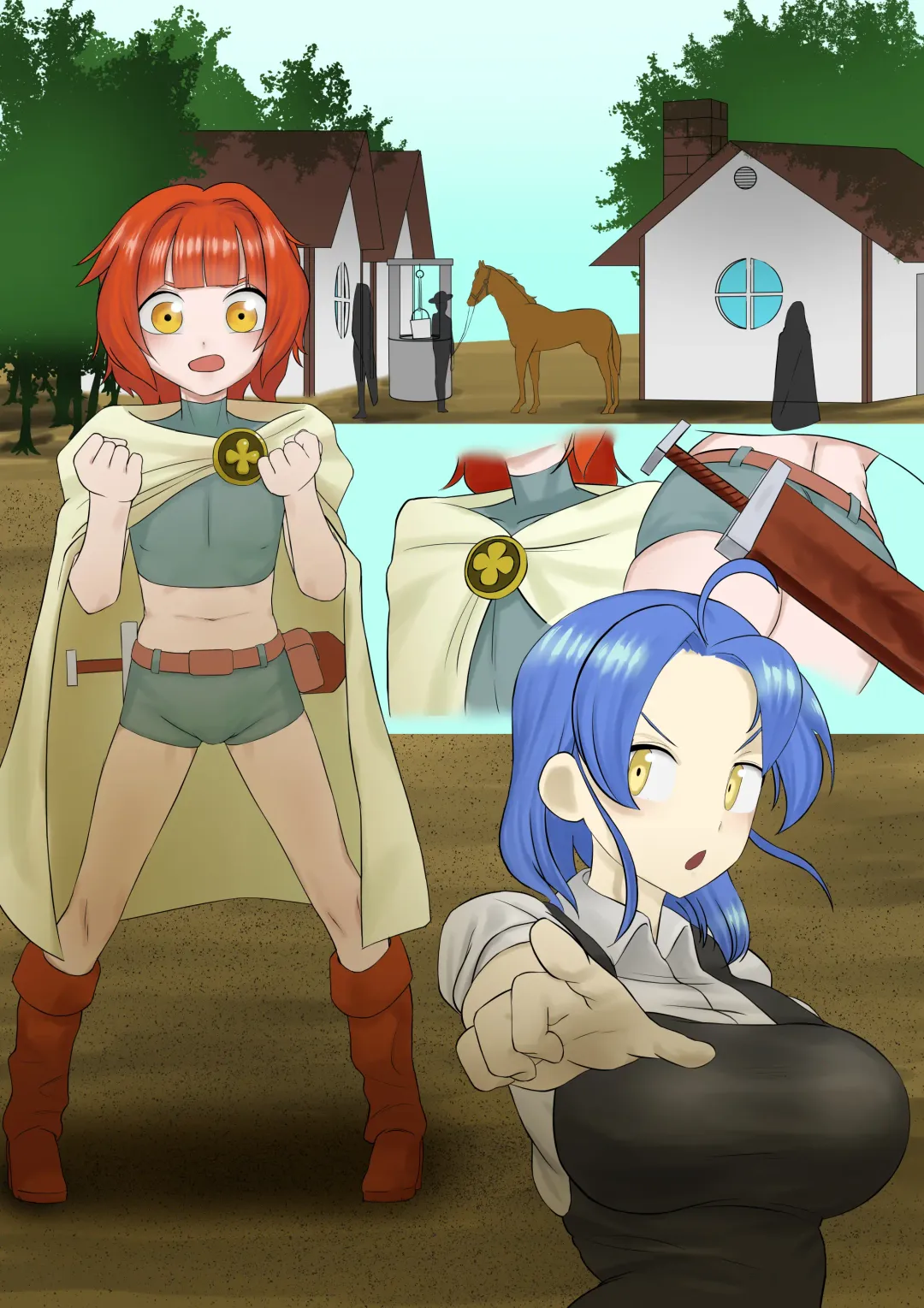 [Akabane Aomori] Mamono no Mure ga Arawareta!! Fhentai - Page 24