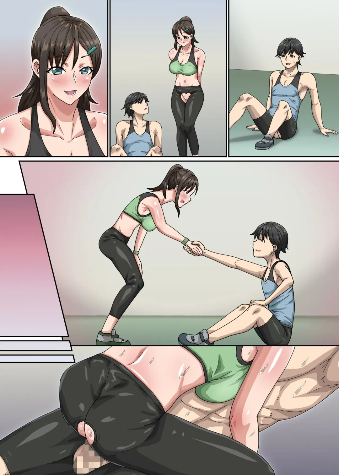 Bijin Trainer to Shasei Lesson! Ero Body ni Namadashisuru Dake no Koshiburi PakoPako Moutokkun Fhentai - Page 46