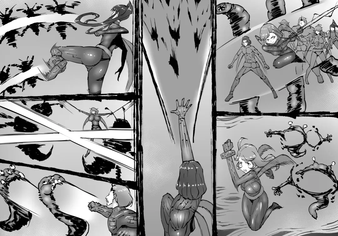 [Enueeru] FUSION WARS ~ TO SAVE THE MANKIND! DIVE INTO THE PREGNANCY HELL ~ chapter 1, section 5. Fhentai - Page 64