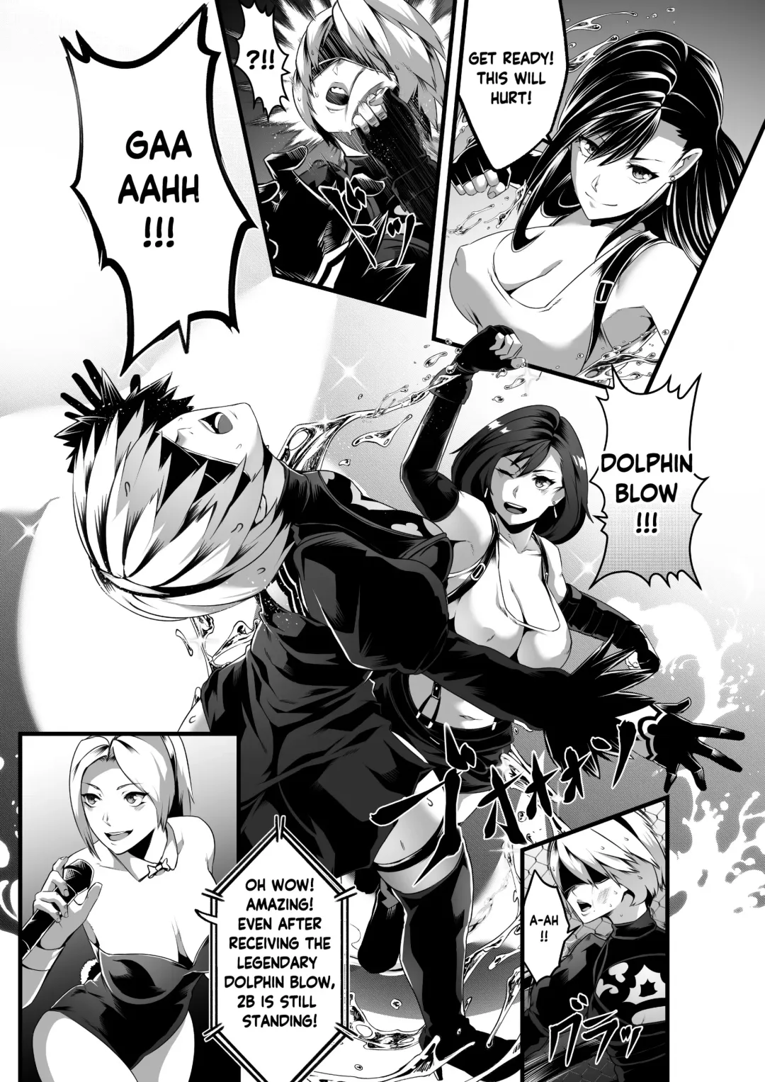 [Star Chaser] Square off! 2B vs Tifa Fhentai - Page 12