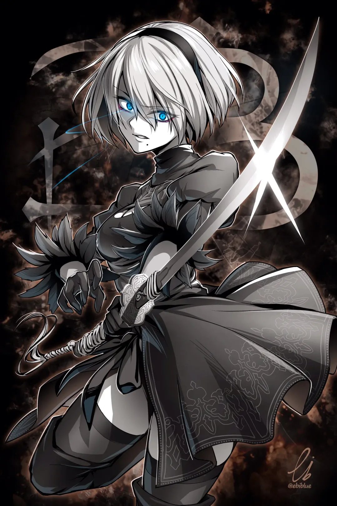 [Star Chaser] Square off! 2B vs Tifa Fhentai - Page 7