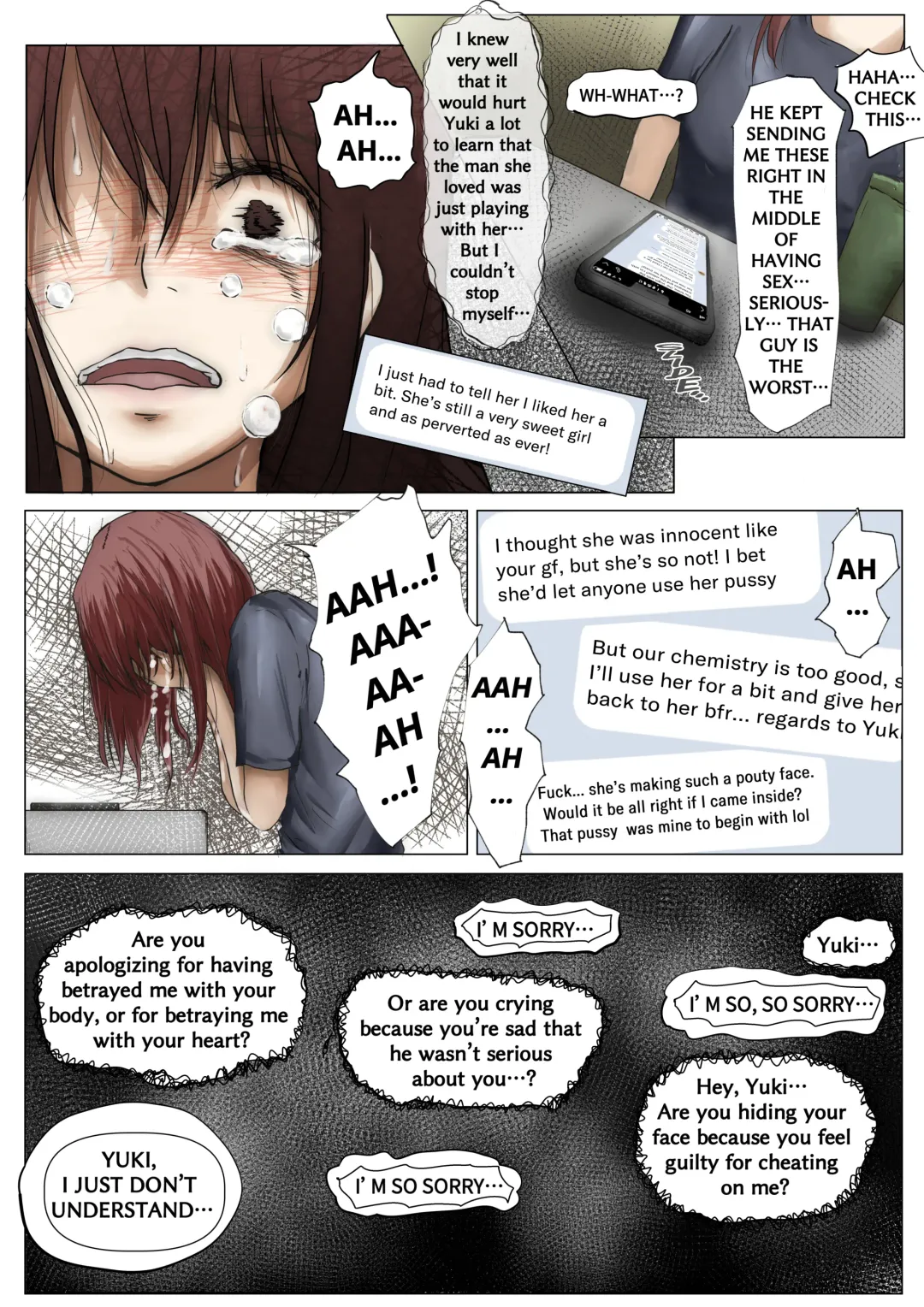 [Takotokite] Honto no Kanojo 2 -Ore no Kanojo ga Hoka no Otoko ni Dakareteta | The Real Girlfriend 2 -My Girlfriend Is In The Arms Of Another Man- Fhentai - Page 74