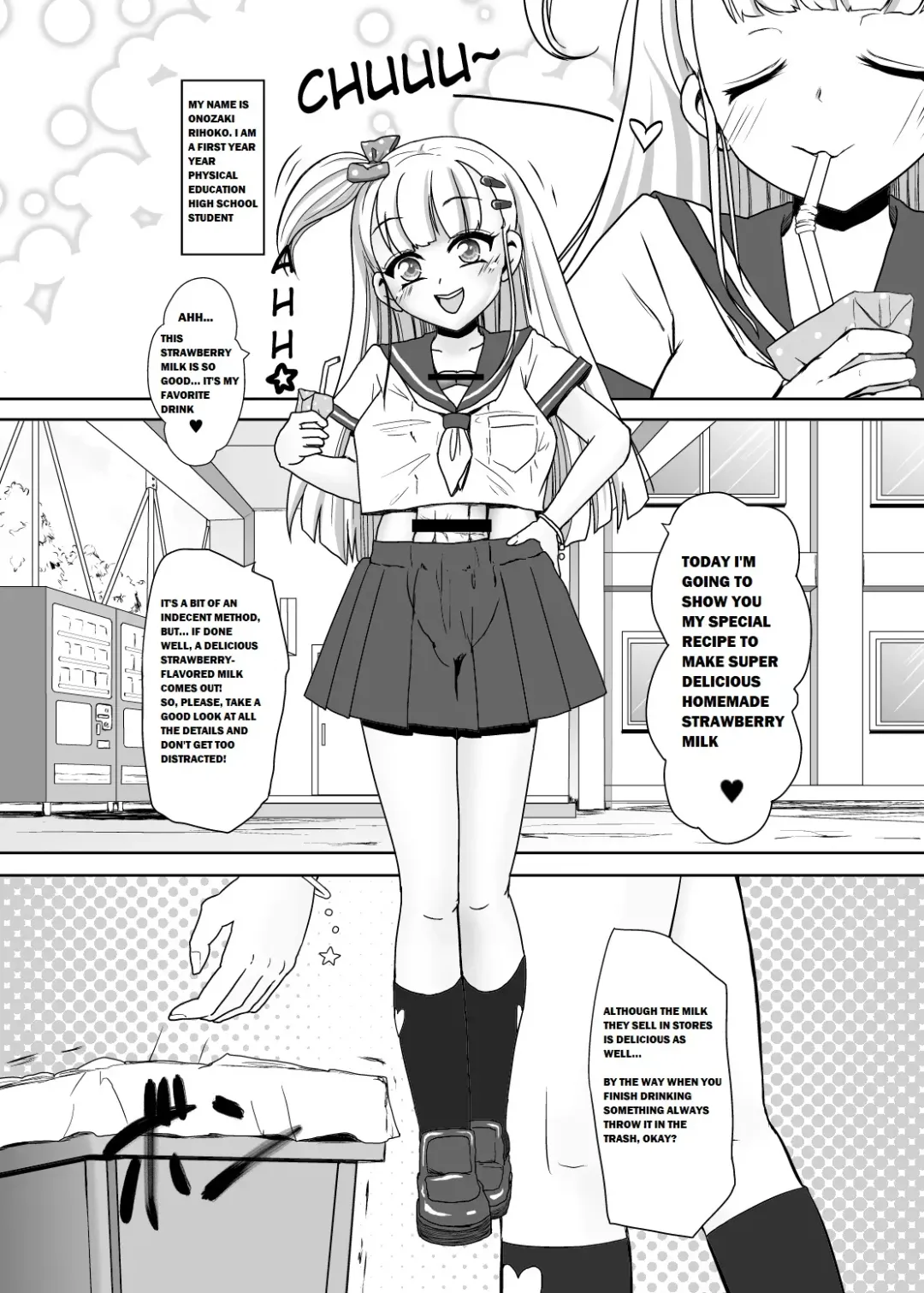 [Daitouchi Runoru] Futanari JK no Ichigo Milk no Tsukurikata Fhentai - Page 2