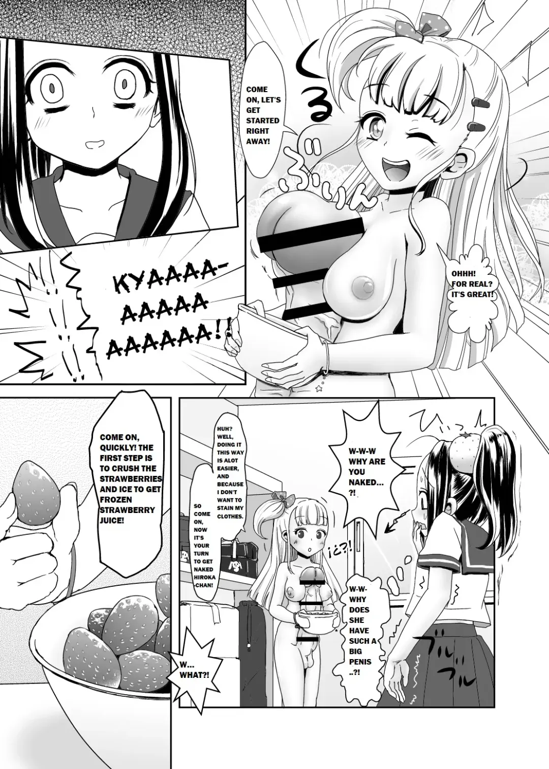 [Daitouchi Runoru] Futanari JK no Ichigo Milk no Tsukurikata Fhentai - Page 4