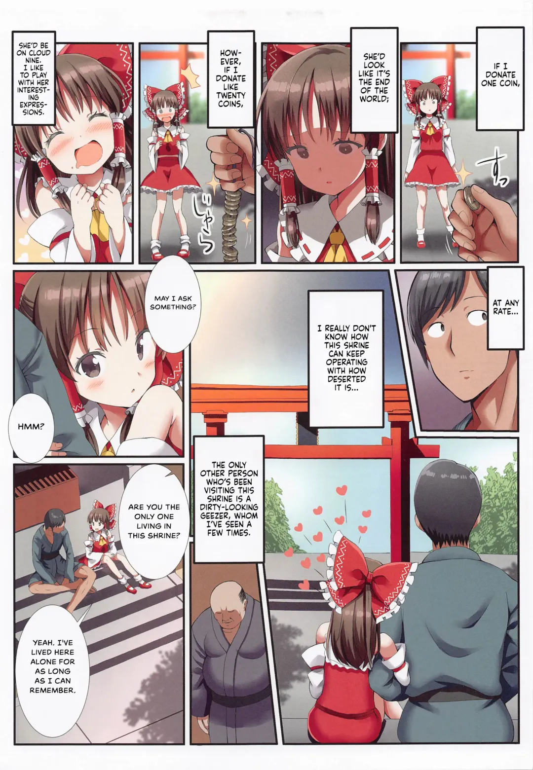 [Gibuchoko] Hakurei no Chiisana Miko-san to no Himitsu no Business | Hakurei's Small Miko-san's Secret Business Fhentai - Page 4
