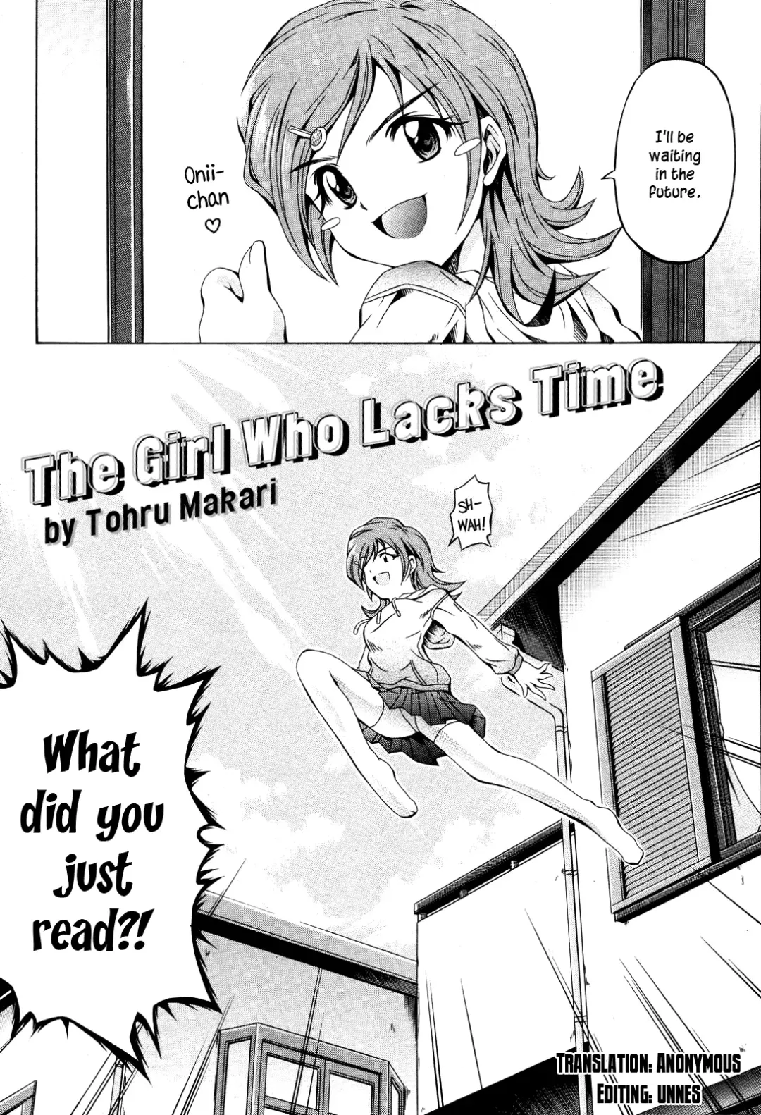 [Makari Tohru] Toki ni Kakeru Shoujo | The Girl Who Lacks Time Fhentai - Page 2