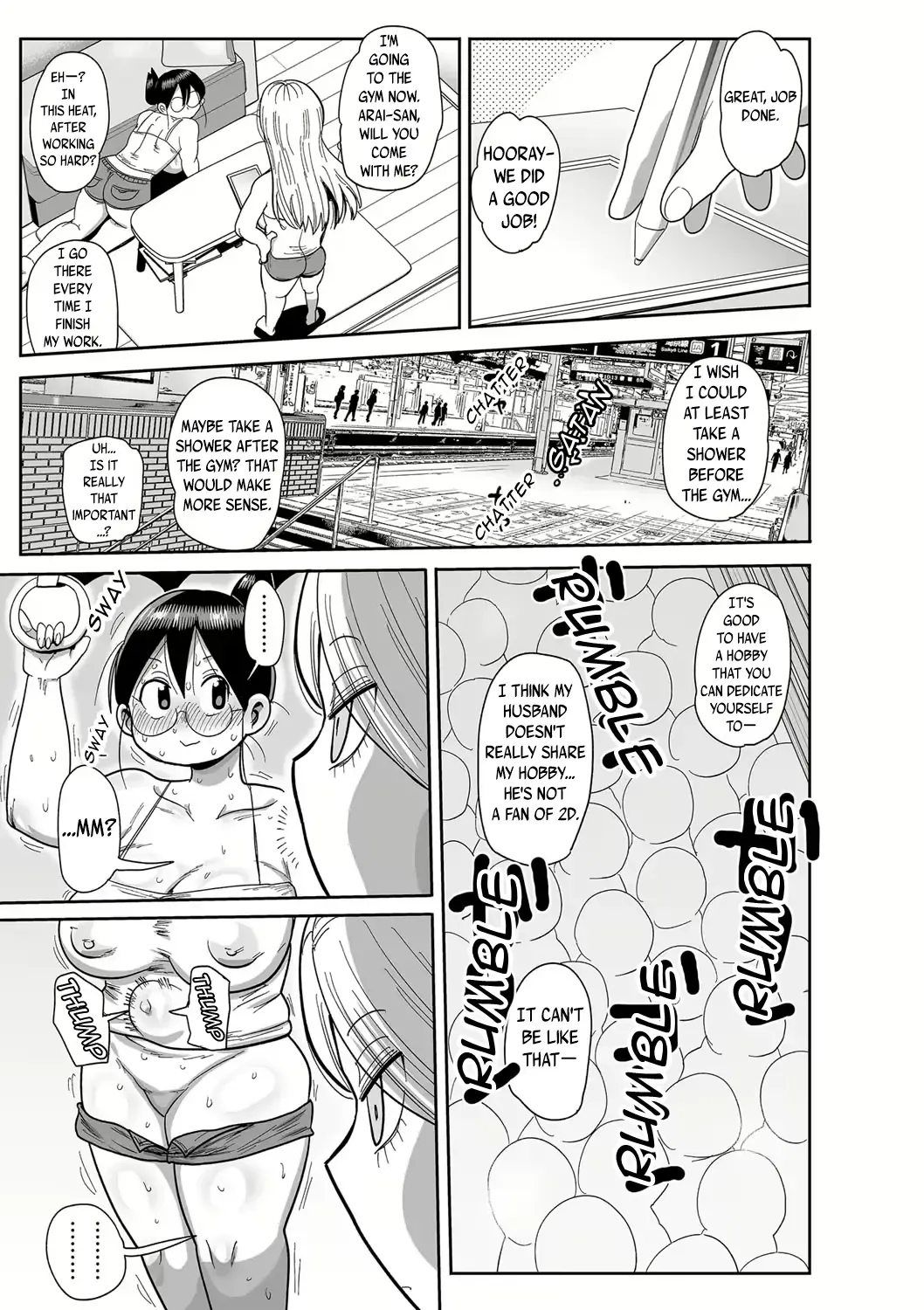 [Kiliu] Komochi Tsuma no Arai-san ~Gym de Ase o Nagasou~ | Komochi Tsuma no Arai-san: Let's Sweat at the Gym! Fhentai.net - Page 5