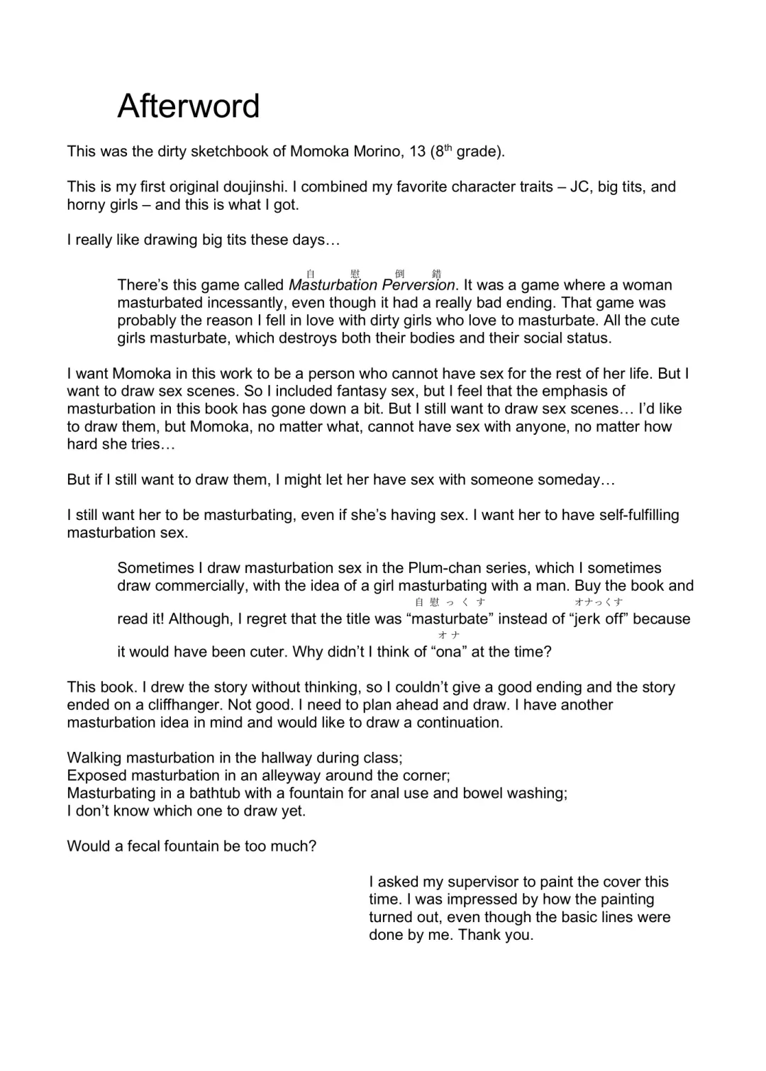 [Maeshima Ryou] Dosukebe Kyonyuu JC ga Kounai Onanie Suru Hanashi | A Story About a Slutty, Big-Breasted JC Who Masturbates in School Fhentai - Page 52