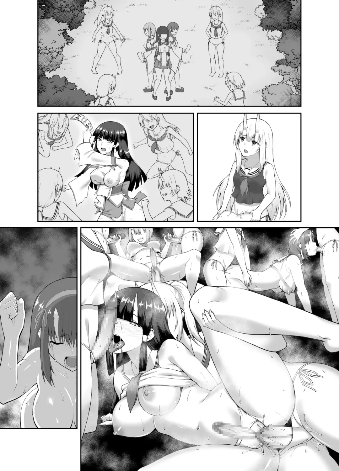 [Minase Yowkow] Taimashi Daraku Osen ~Futanari ni Ochita Taima Miko wa Inran Mesu Oni-ka~ | Depraved Exorcist Corruption ~perverted phallic pleasures turn shrine maidens to lewd demons~ Fhentai - Page 52