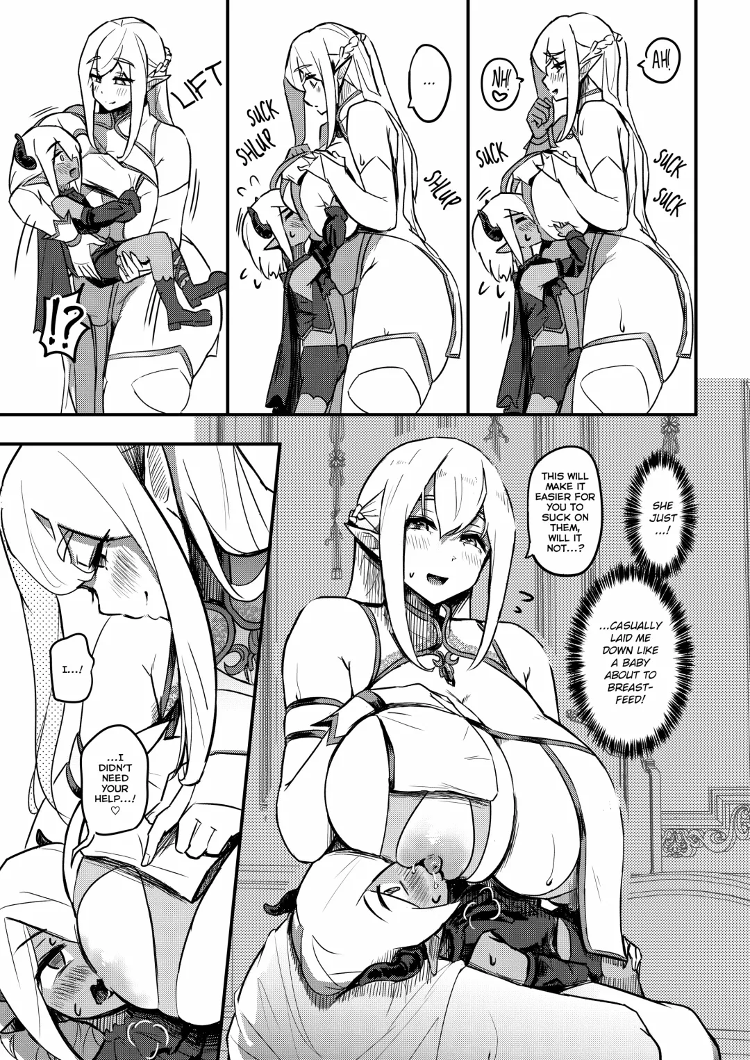 [Yosyo-] Kusozako Maou wa Chou Anzangata no Mucchimuchi Elf Mama ni Makeppanashi | The Bratty, Quick-Shot Demon Prince Just Can't Win Against This Thicc Elven Mommy! Fhentai.net - Page 8