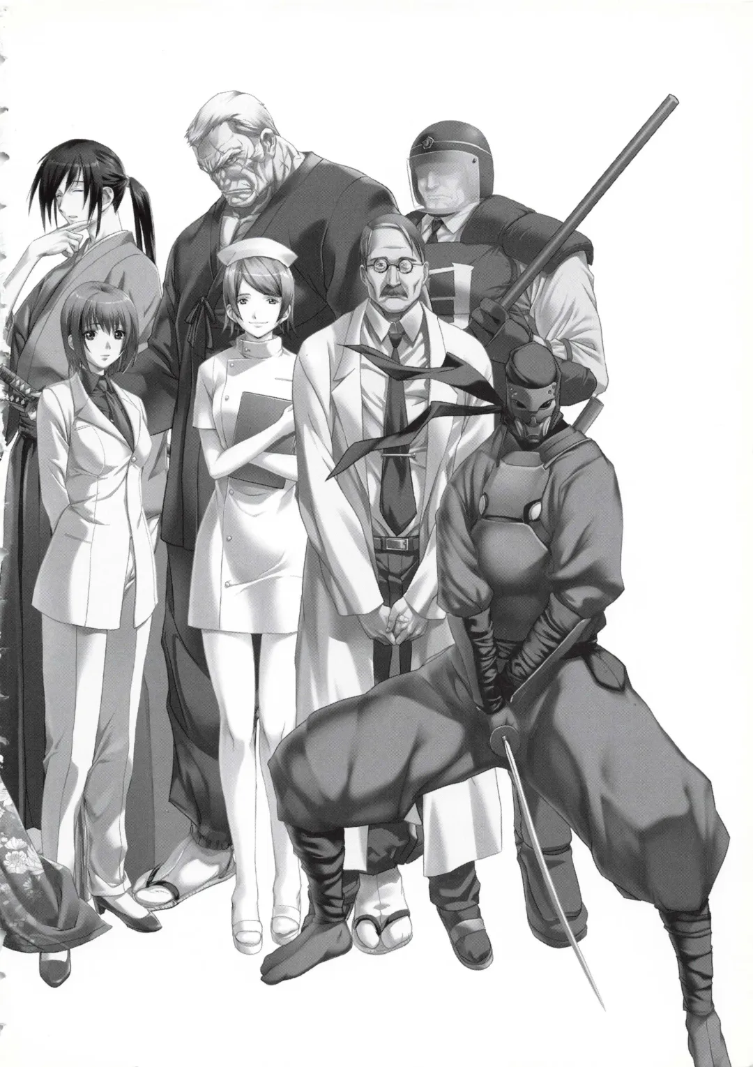 [Oosaki Shinya] Hanachirasu - Initial Sketches and Unprocessed Illustrations - Selection Fhentai - Page 48