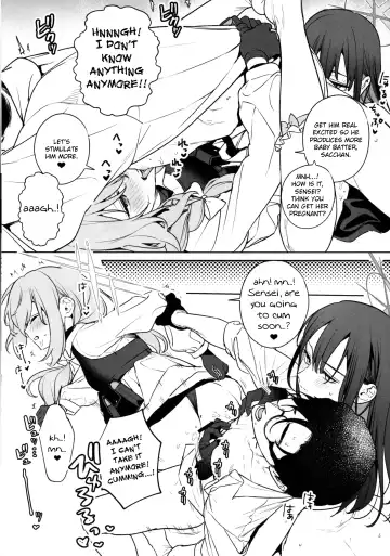 [Mameojitan] Saori to Atsuko ni Obenkyou Oshieru Hon | A Book About Teaching Saori and Atsuko How to Study Fhentai - Page 36