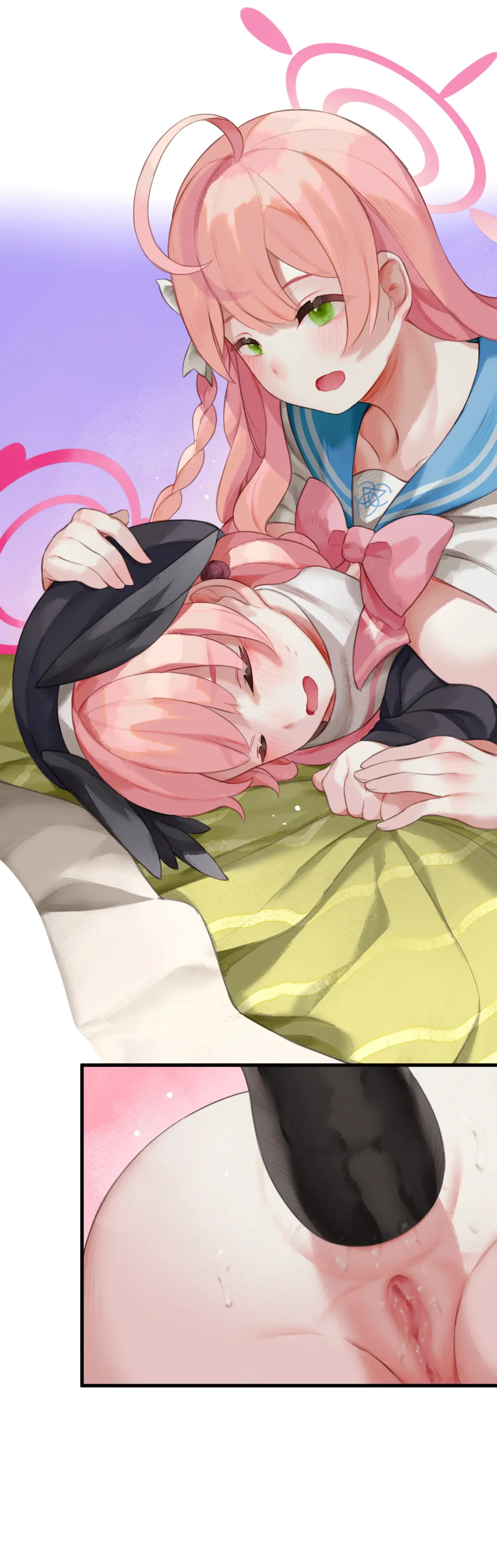 [Nekotewi] Haru yo Hana yo ~Hanako to Koharu ga Nariyuki de, Les Ecchi suru Manga~ (decensored) Fhentai - Page 52