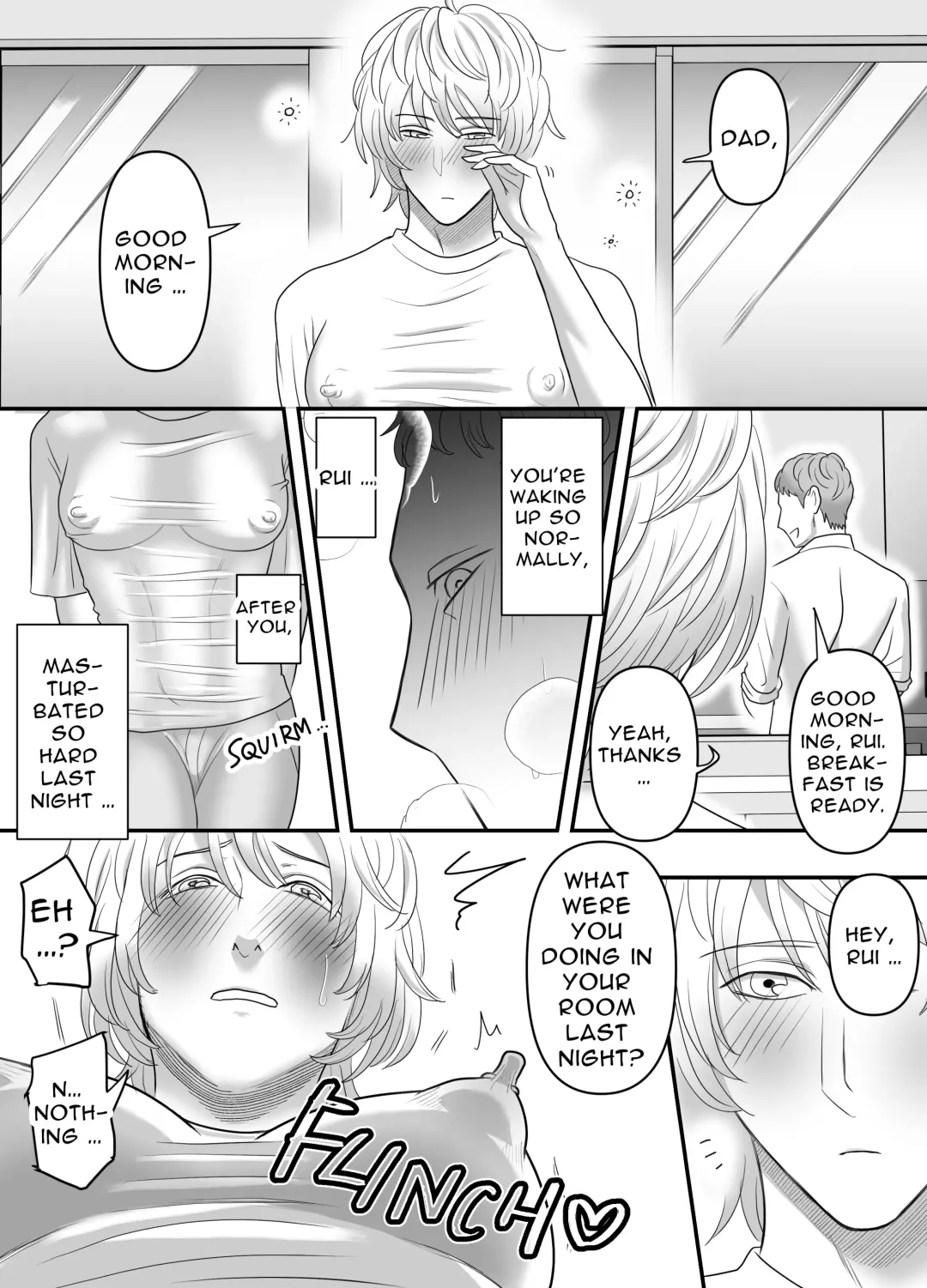 [Kamiwo Akira] Chichioya no Koto ga Daisuki Sugiru Musuko to Issen o Koechau Ohanashi | A Story about Crossing the Line with a Son Who Loves his Dad Fhentai - Page 19