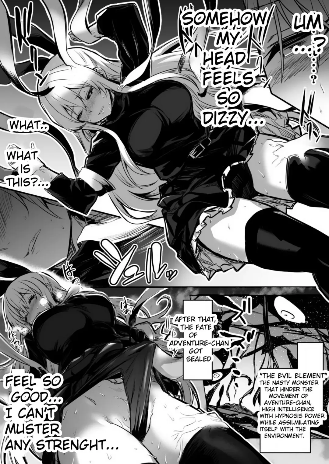 [Lefthand] Adventure-chan who carelessly slept in subspicious room and got turn into seed bed by evil monster. Fhentai.net - Page 2