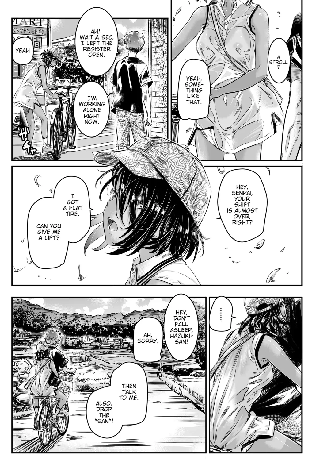 [Maruta] Hiyake no Bitch Shoujo wa, Doutei no Senpai o Yagai Sex ni Sasou Fhentai - Page 6