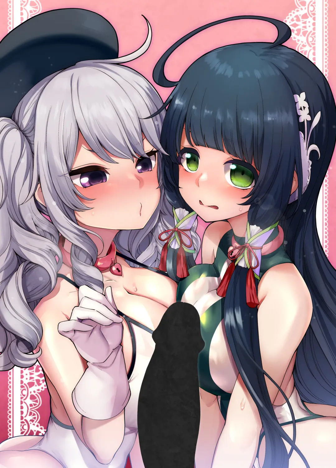 [Hanauna] Mizuho & Kashima VS Ochinpo | Mizuho and Kashima vs Cocks (decensored) Fhentai - Page 24