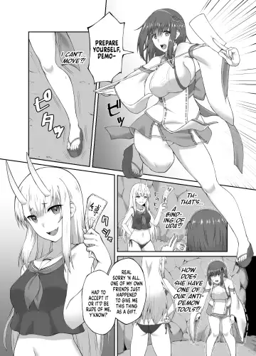 [Minase Yowkow] Taimashi Daraku Osen ~Futanari ni Ochita Taima Miko wa Inran Mesu Oni-ka~ | Suppressor Falls to Depravity ~Exterminator Miko Turns into a Slutty Futanari Oni~ Fhentai.net - Page 8