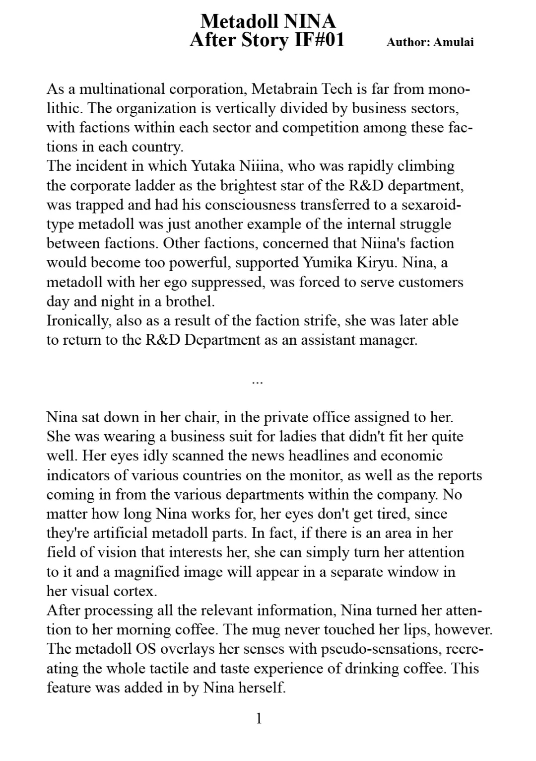 [Reitou Mikan] Metadoll NINA Ver.2.0 ~Elite Shain ga Sexaroid Gitai de Zecchou Kuppuku~ Fhentai - Page 59