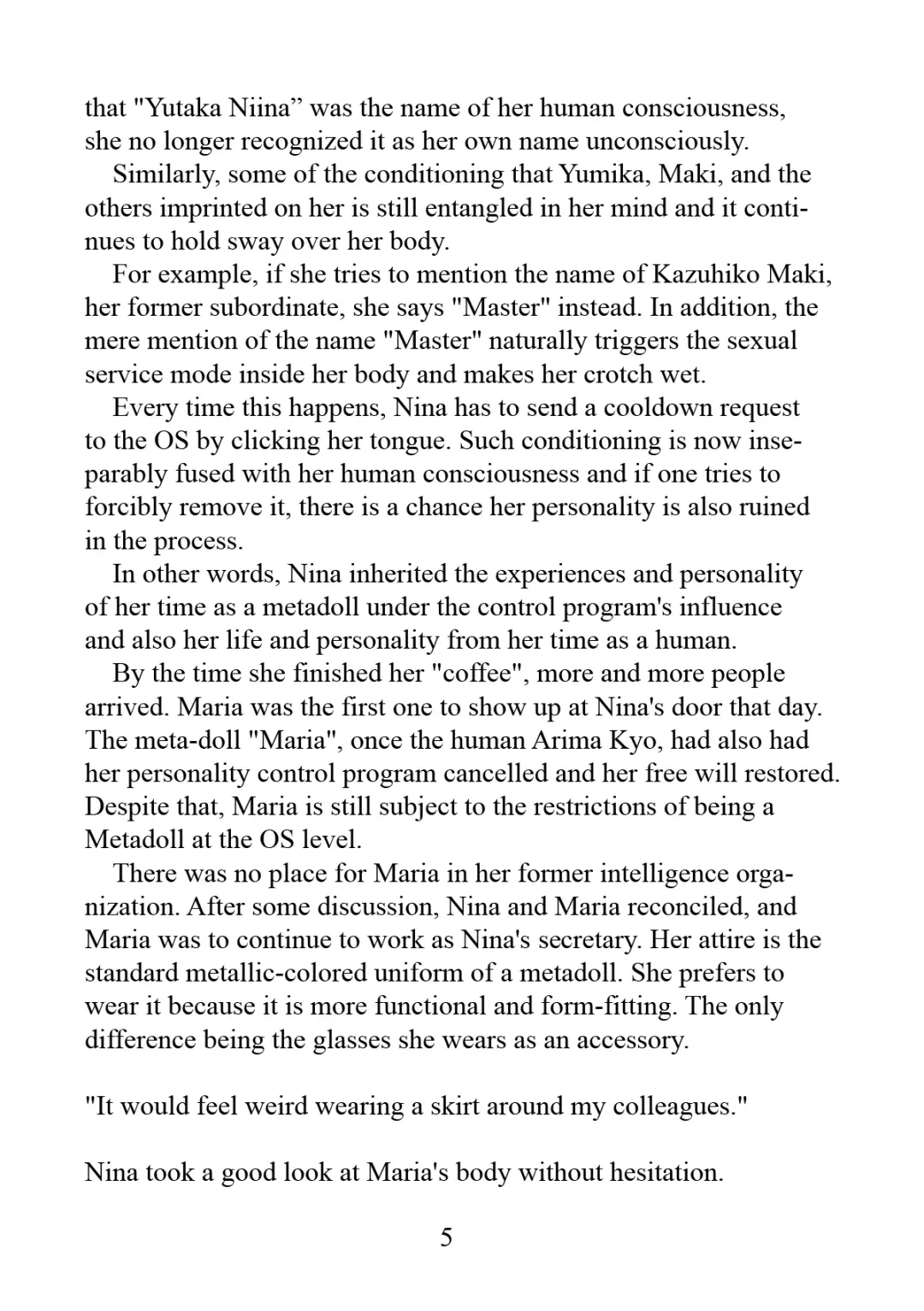 [Reitou Mikan] Metadoll NINA Ver.2.0 ~Elite Shain ga Sexaroid Gitai de Zecchou Kuppuku~ Fhentai - Page 63