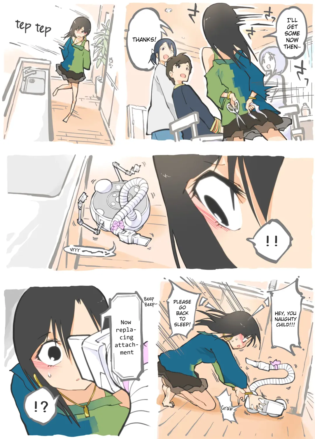 [Alpaca Club] Molested by a Vacuum Cleaner - Kohai's Home Visit - Fhentai - Page 14