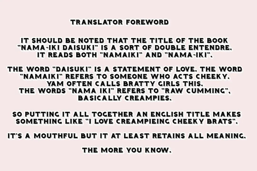 [Yam] Nama"iki" Daisuki! | I Love Cream-Pieing Cheeky-Brats! Fhentai - Page 6