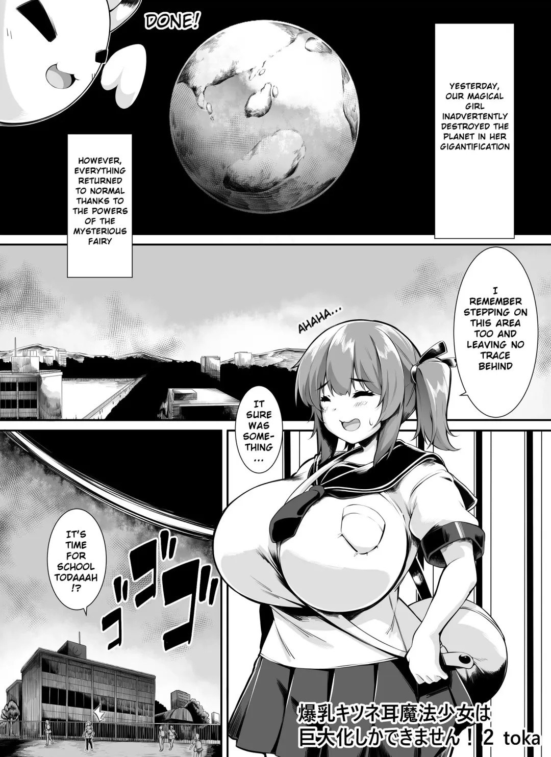 Read [Toka] Bakunyuu Kitsune Mimi Mahou Shoujo wa Kyodaika shika Dekimasen! 2 | Big breasted fox eared magical girl can only be huge! 2 - Fhentai.net