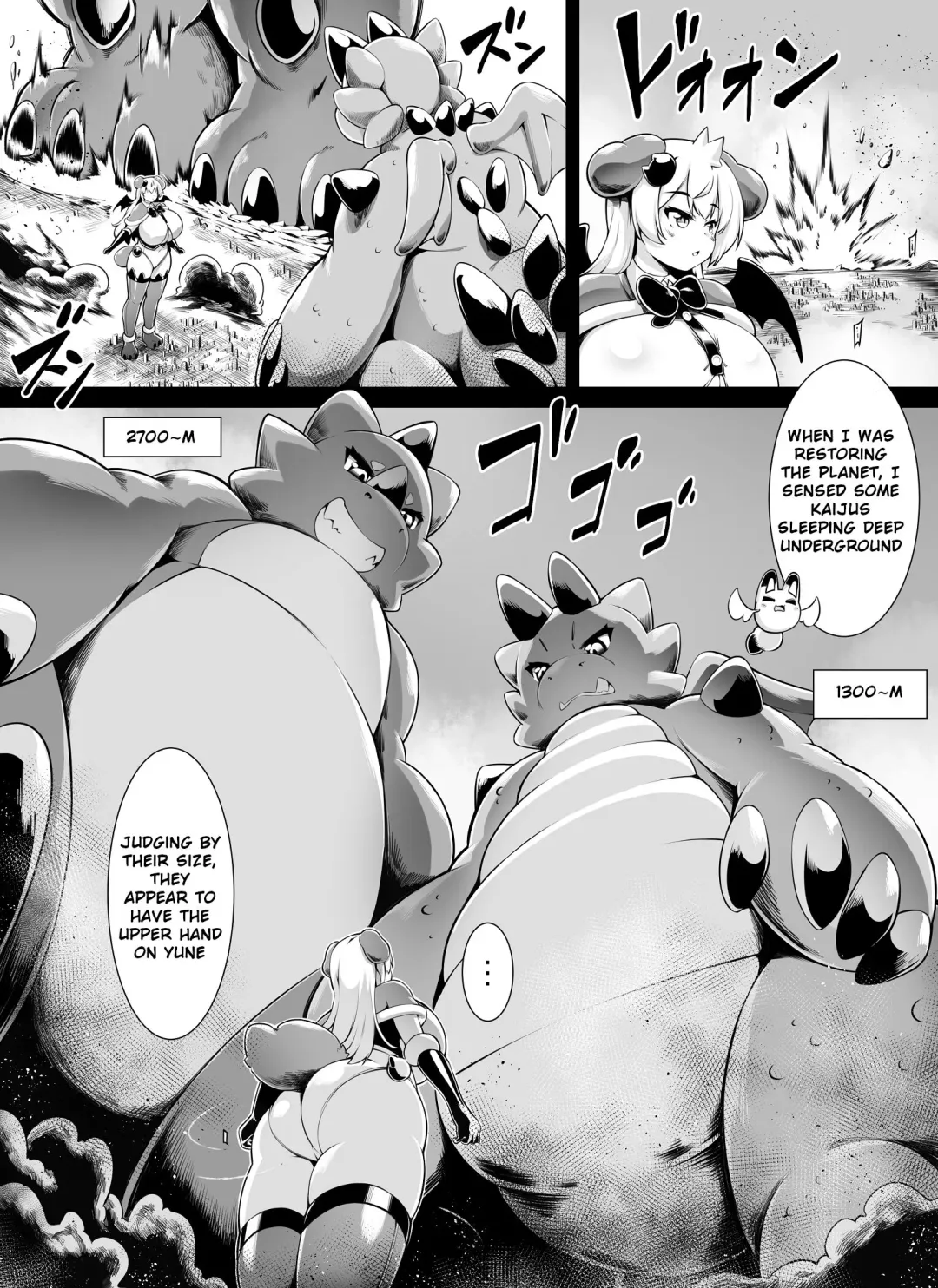 [Toka] Bakunyuu Kitsune Mimi Mahou Shoujo wa Kyodaika shika Dekimasen! 2 | Big breasted fox eared magical girl can only be huge! 2 Fhentai.net - Page 7