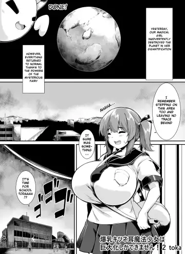 [Toka] Bakunyuu Kitsune Mimi Mahou Shoujo wa Kyodaika shika Dekimasen! 2 | Big breasted fox eared magical girl can only be huge! 2 - Fhentai.net