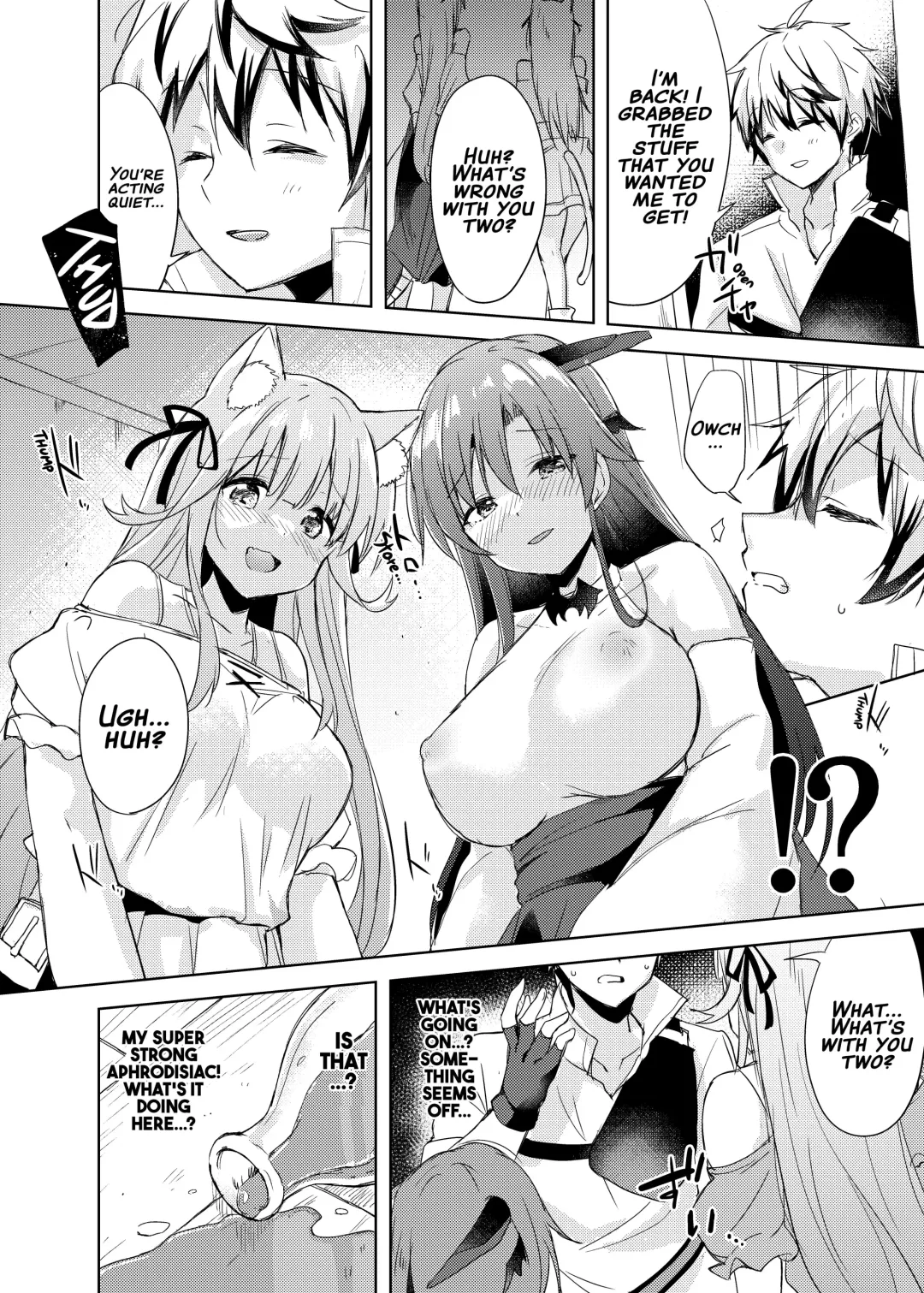 [Minase Syu] Saikyoushu no Futari ga Nanika Ayashii Potion de Ecchi ni Nacchatta Fhentai - Page 7