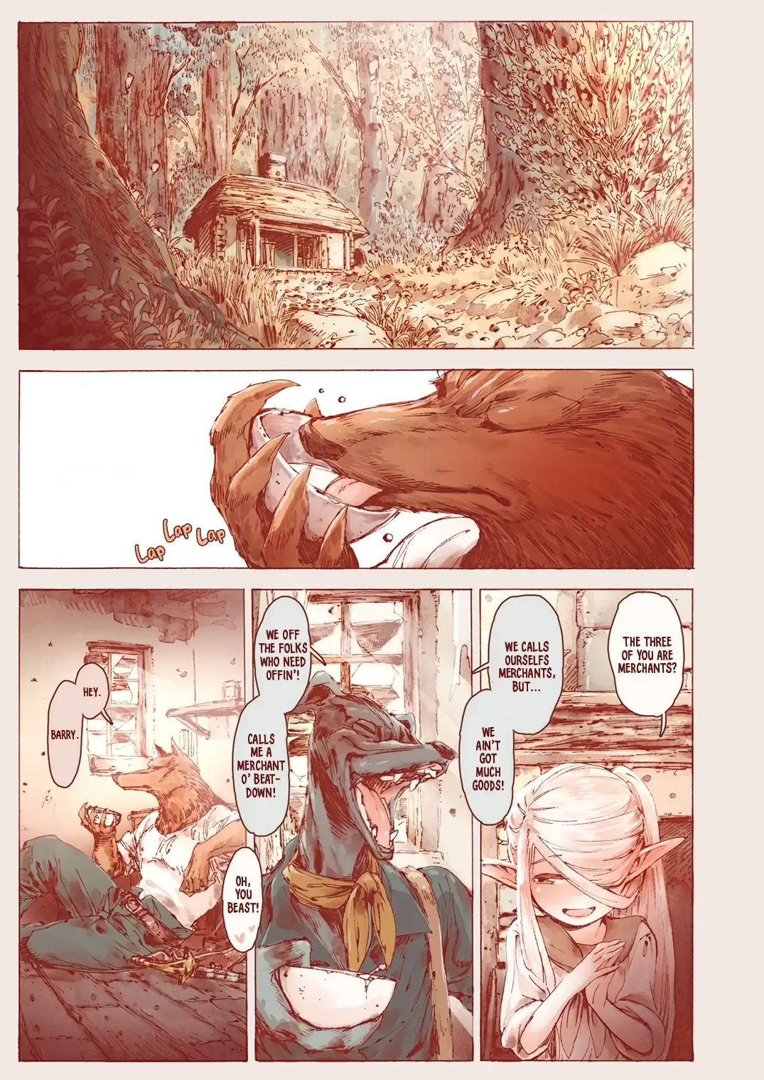 [Kyaradain] The Little Elf and the Savage Beastmen (decensored) Fhentai - Page 10