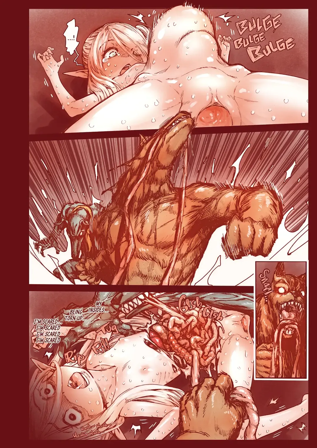 [Kyaradain] The Little Elf and the Savage Beastmen (decensored) Fhentai - Page 33