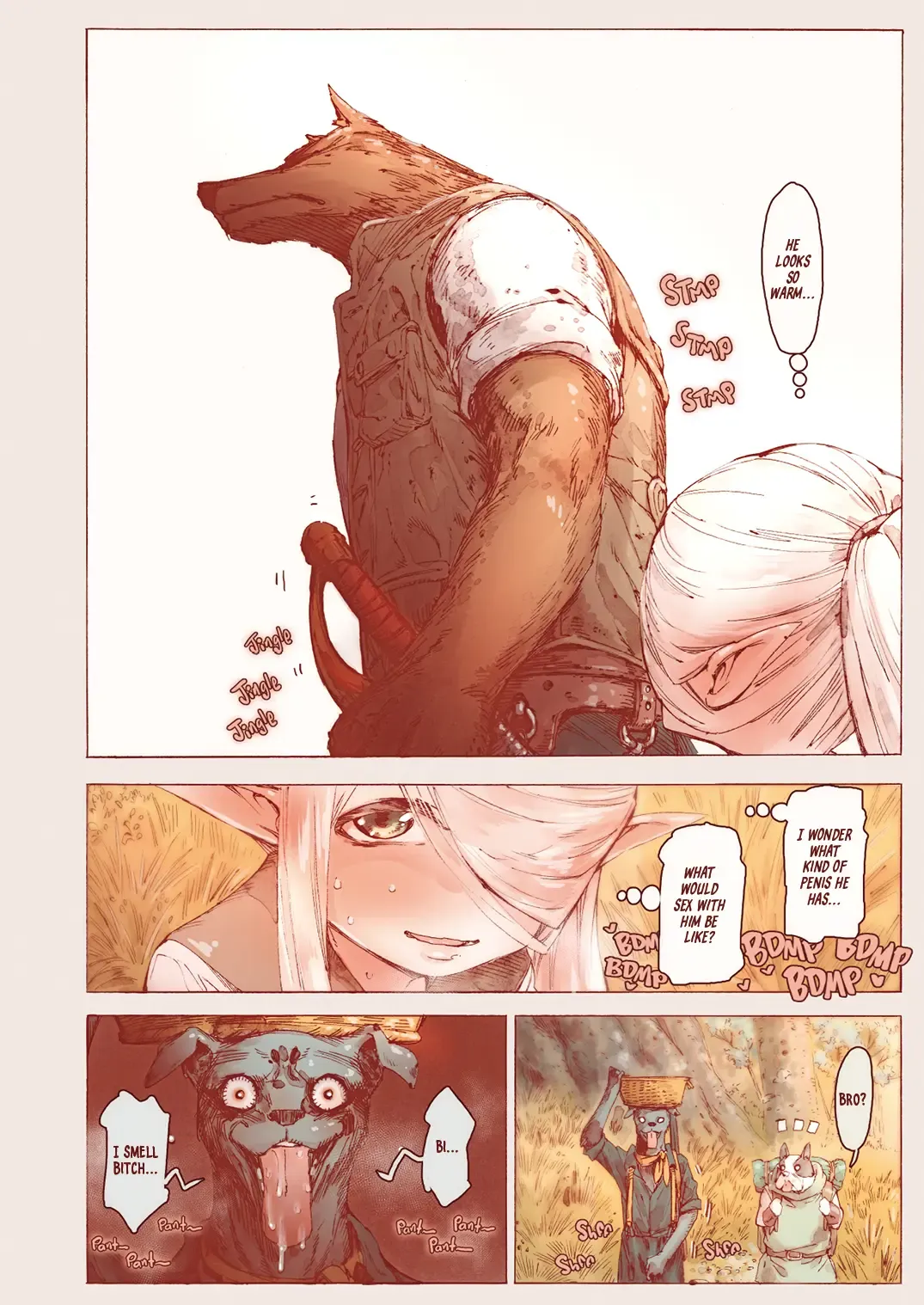 [Kyaradain] The Little Elf and the Savage Beastmen (decensored) Fhentai - Page 9