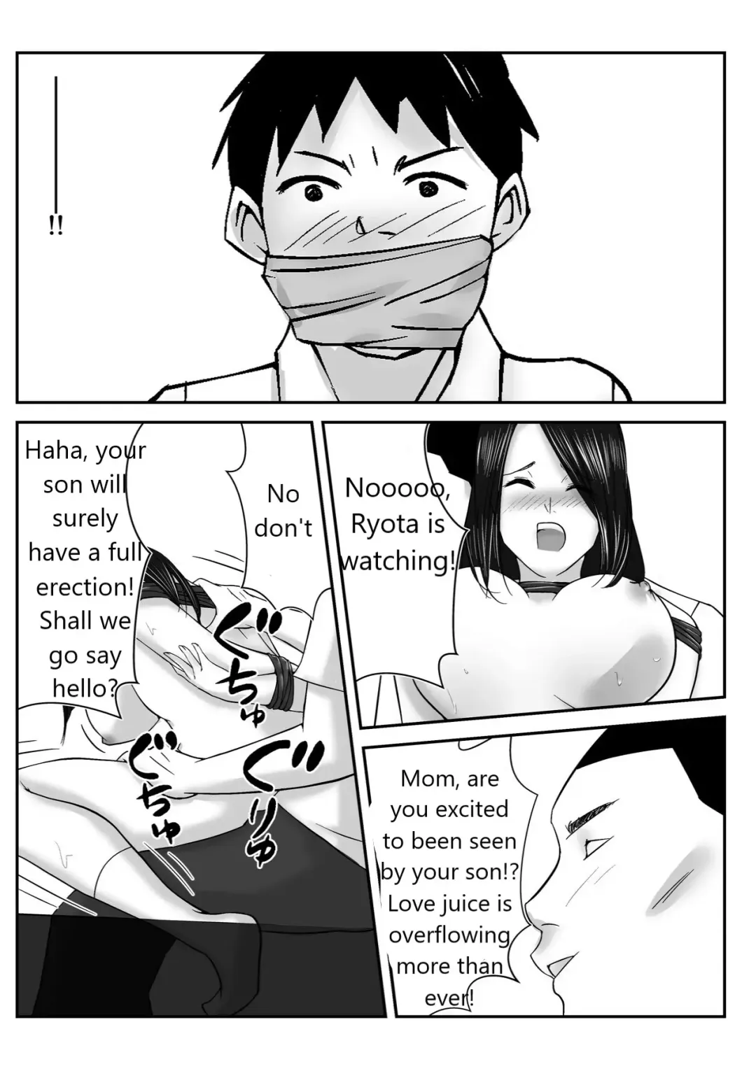 Boku no Me no Mae de Kaa-san ga Conveni Tenchou ya Daigakusei-tachi ni Rinkansareta no wa, Mambiki wo Shita Boku no Sei da...! Fhentai - Page 48