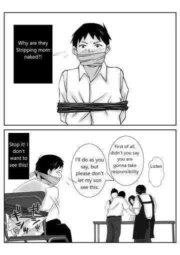 Boku no Me no Mae de Kaa-san ga Conveni Tenchou ya Daigakusei-tachi ni Rinkansareta no wa, Mambiki wo Shita Boku no Sei da...! Fhentai - Page 24