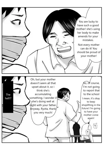 Boku no Me no Mae de Kaa-san ga Conveni Tenchou ya Daigakusei-tachi ni Rinkansareta no wa, Mambiki wo Shita Boku no Sei da...! Fhentai - Page 44