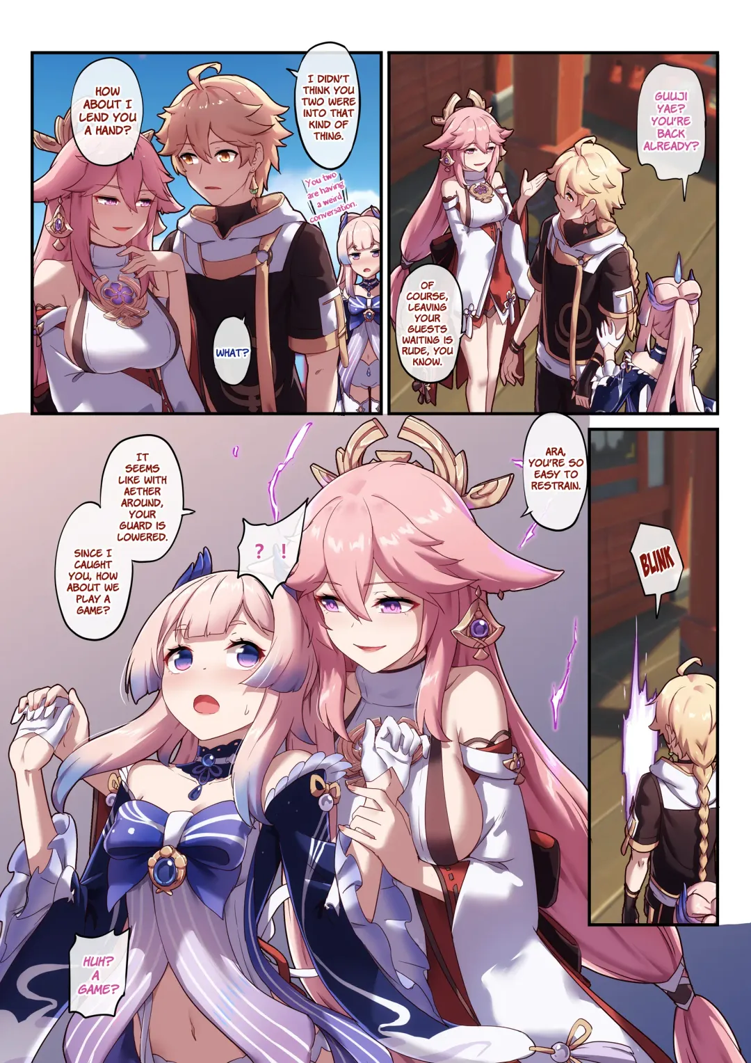 [Longbow Flintlock] Kokomi and Miko ~ Love is war Fhentai - Page 5