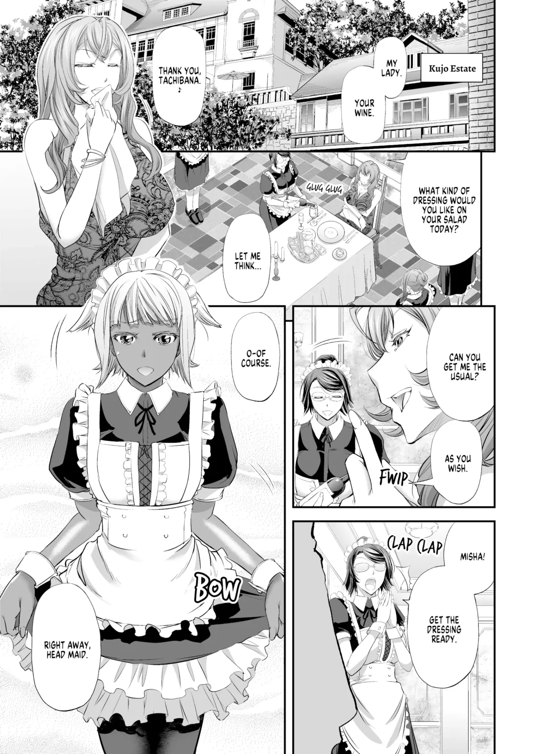 [Kikuichi Monji] Kyuujyougaruyuu Aigan Maid no Shitsukekata | Kujo-style Maid Discipline (decensored) Fhentai - Page 2