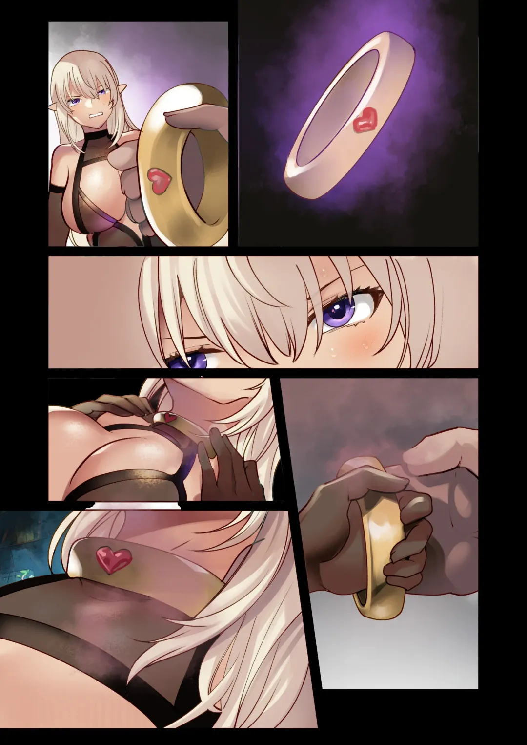 [Ruri Rarako] Reizoku Joou - Dosukebe Body no Dark Elf Joou ga Akutoku Kizoku ni Kanzen Seifuku Sareru made Fhentai - Page 44